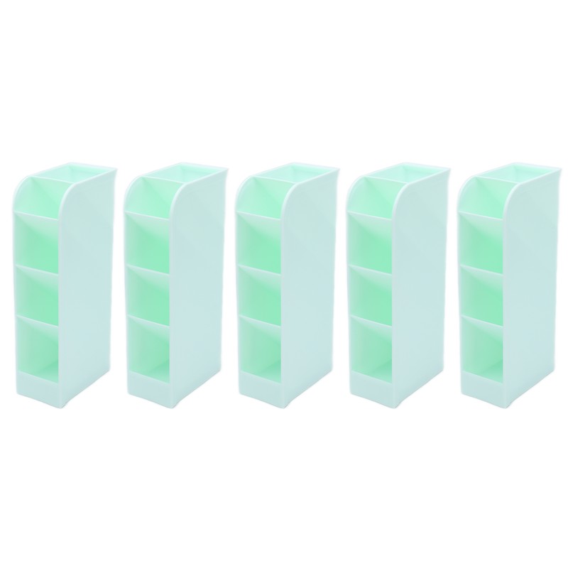 5Pcs Pens Storage Box Oblique Plane Stationery Organizer Pencil Cup