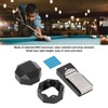 Aluminum Cue Chalk Holder Clip Octagon 2 Layers Silent Billiard