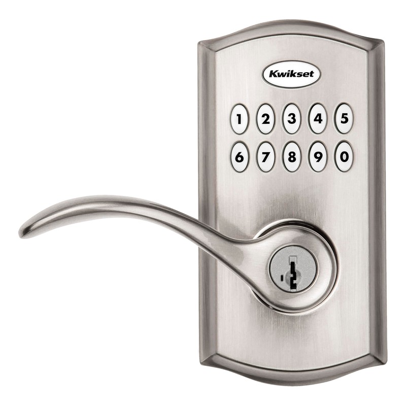 Kwikset SmartCode 955 Pembroke Light Commercial 10-Button Keypad Electronic Lever,