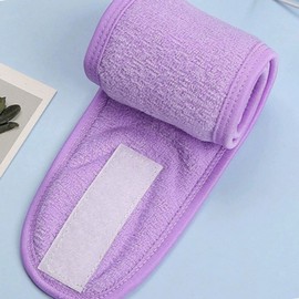 Clean face wash band microfiber sticky face wash band purple 3ea