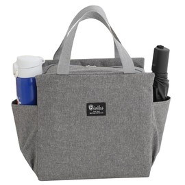 FTBOL Lunch Bag, Cooler Bag, Lunch Bag, Large Capacity, Insulated Bag, Waterproof, Cold Retention, Lunch Tote Bag, Thermal Bag, Foldable, For Work or School, Picnic, Work, Office, Travel, Unisex (Gray