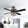 Ceiling Fan Pull Chain Set, 4PCS Moon and Sun Pattern