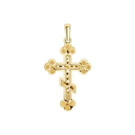 Takar Gold Plated Eastern Orthodox Cross Pendant, Christian Cross Pendant For Men And Women, Gold Cross Charm, Religious Jewelry, Christian Gifts Made In USA.