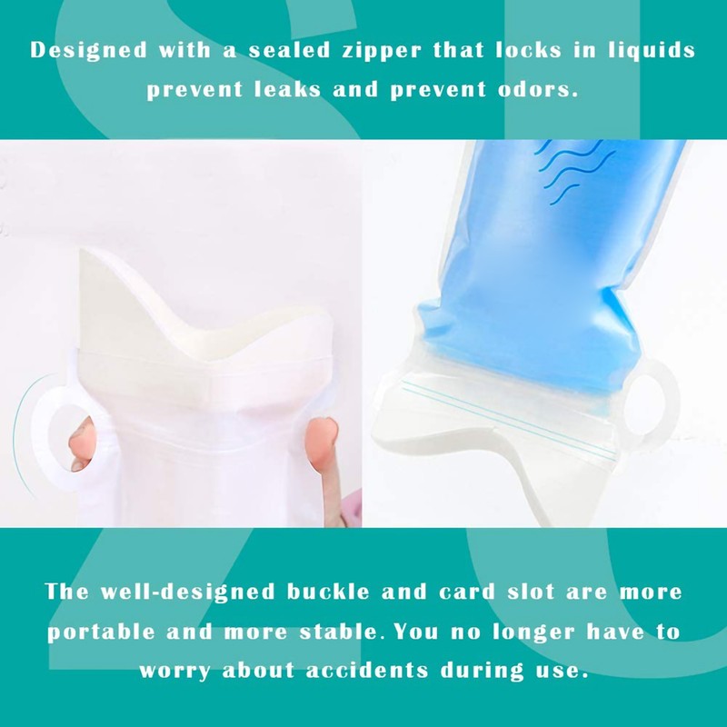 8 Pcs Disposable Urinal Bags Outdoor Pee Bags Unisex Urine
