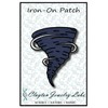 Tornado Embroidered Iron-on Patch