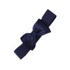 Banned 1950's Elasticated Bow Rockabilly Belt - Navy Blue (Small