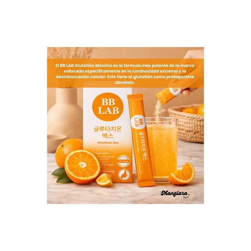 Glutatión BB LAB Glutathione Max en Polvo, con Colágeno Marino