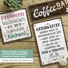 ARTFAVES® Wooden Sign with Saying ‘Ich mag bekloppte Menschen’ |