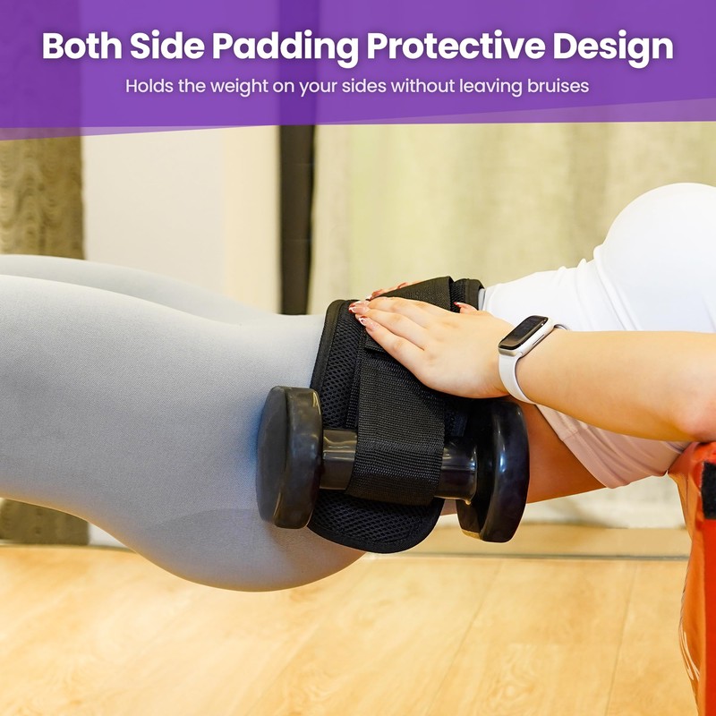 Hip Thrust Belt, Balency Hip Thrust Belt for Dumbbells Heavy,