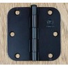 Black Door Hinges 3.5 Inch with 5/8 Inch Radius Penrod