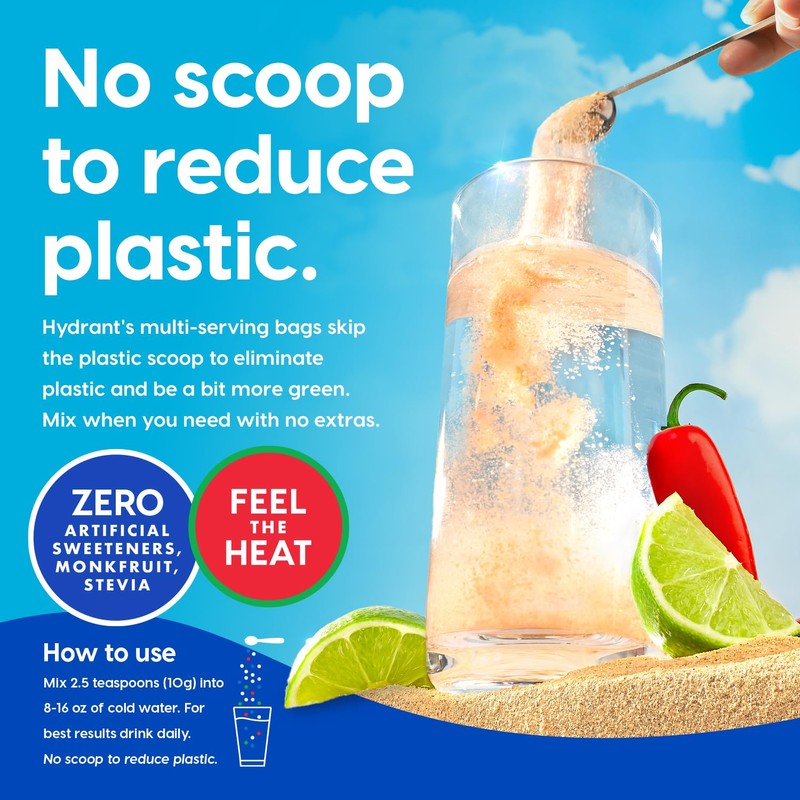 HYDRANT Bulk Electrolyte Drink Mix, Fast Acting Hydration with Real