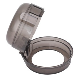 Oven Knob Protection Cover, Gas Stove Knob Cover PC Child Safety No Deformation Stable for Restaurant (Transparent Black)