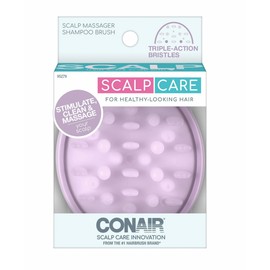Conair Scalp Massager Shampoo Hair Brush - All Hair Type - Purple