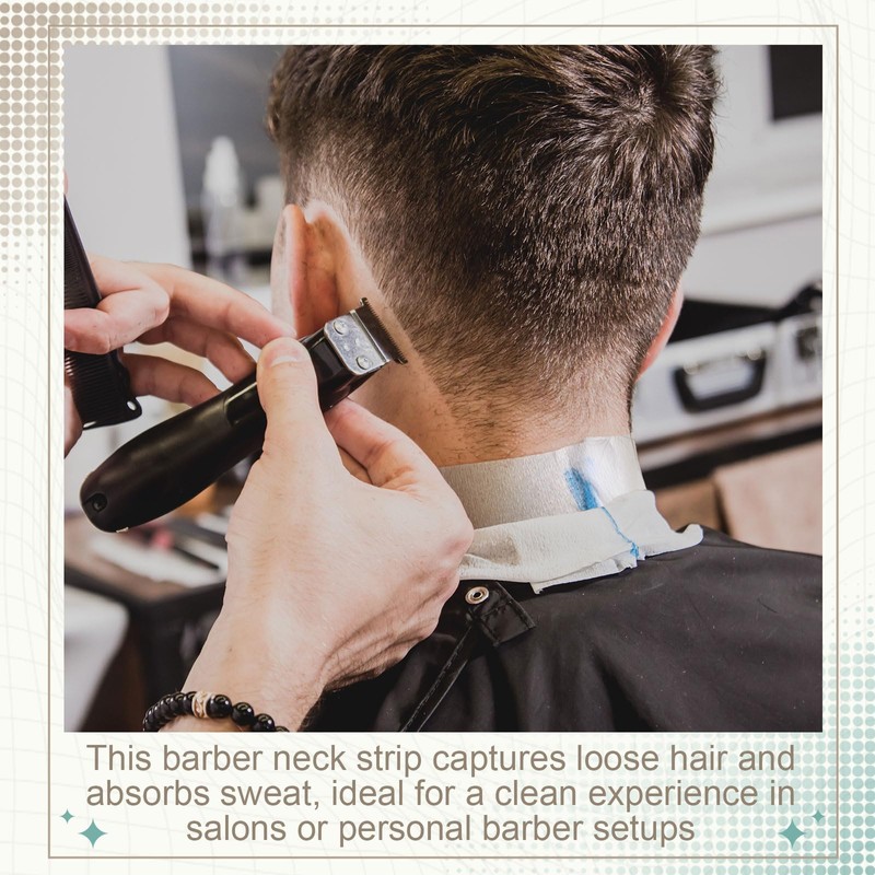 Marspark 5 Rolls Barber Paper Neck Strips with Hanging Dispenser