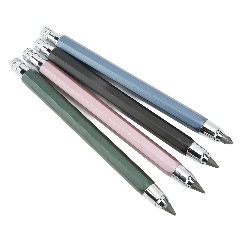 10Pcs Mechanical Carpenter Pencil Kit Automatic Woodworking Mark Pencil with