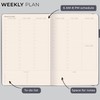 Skyline Hourly Weekly Planner – Undated Agenda & Daily Appointment
