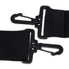 Black Laptop Shoulder Strap, Adjustable Bag Strap Replacement with Metal