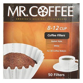 Mr Coffee 8-12 Cup Coffee Filters, 50 Filters
