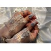 White wedding pixie handmade nail tip♀ - Long Square /