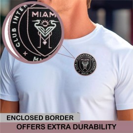 Unbranded Inter Miami MLS Club Logo Iron On Patch-Sew Patch-Embroide