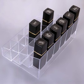 Benbilry Lipstick Stand / Cosmetic Storage Organiser / Acrylic and Transparent