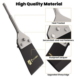 SDS Plus Floor Scraper Kit, TOOVEM 4 Inch Tile Removal Tool, SDS Plus Chisel Bit with Replacement Balde Floor Wall Scraper, Thinset Scraper Adhesives Remover fits SDS Plus Rotary Hammers