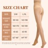 Aaronano 2 Pairs Tear-Resistant Tights Women's High Waist Comfort Waistband