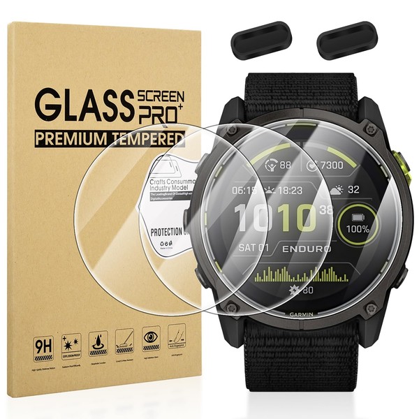 Suoman 3+2 Pack for Garmin Enduro 3 Screen Protector +