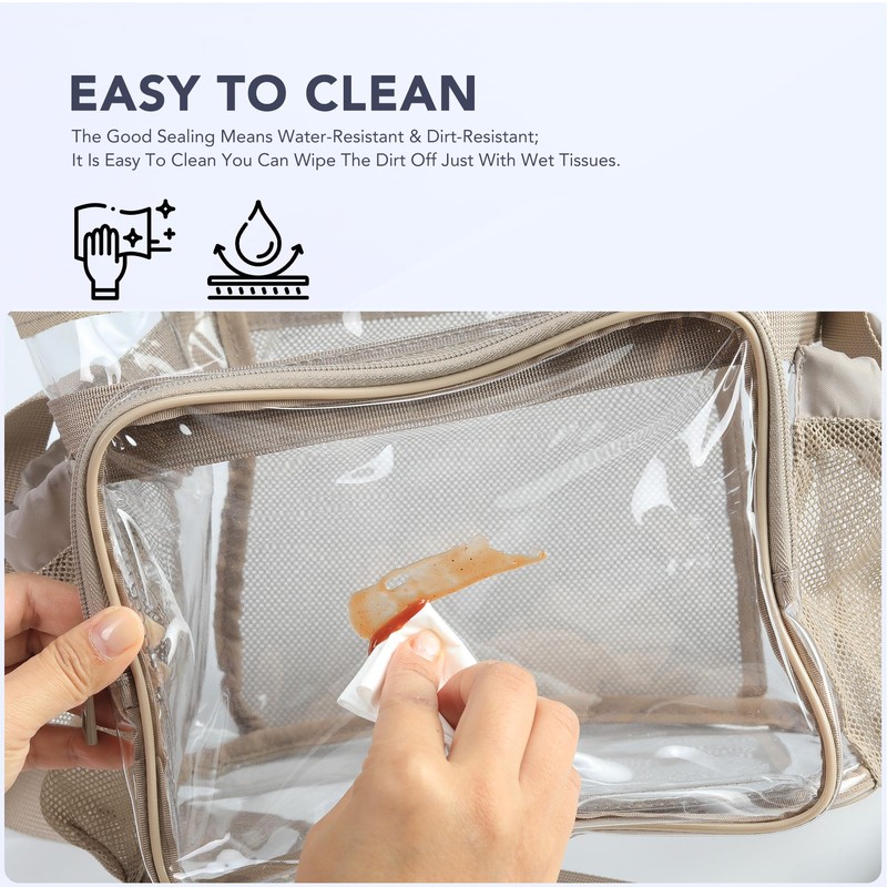 BORMELUN Clear lunch bag for work correctional officer Plastic Concerts
