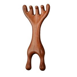 Sandalwood Comb for Women - Sandalwood Deer Antlers Comb,Sandalwood Scalp Massager Tool, Handheld Massage Comb for Hair Care