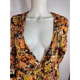 Free People Intimately Free People Heatwave Bodysuit Midnight Combo Orange Size L (17)