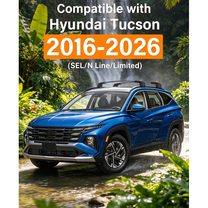 360lb Top-Lock Roof Rack Cross Bars Fit for Hyundai Tucson