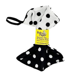 Original Baby Paper - Crinkle Teether and Sensory Toy for Babies and Infants | White Black Dot | Non-Toxic, Washable | Great for Baby Showers