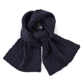 Warm Baby Scarf Winter Boys Girls Neck Warmer Knitted Toddler Neck Scarves (Navy)