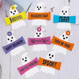 KSCRAFT - Plantillas de troqueles de corte de metal y sello de fantasma de Halloween para manualidades, álbumes de recortes, tarjetas de papel de bricolaje