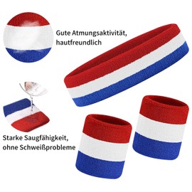 Hanerdun Sports Headband, Men's / Women's, Sweatbands, Forehead, Cotton Terry Headband, For Running, Biking, Jogging, Tennis and Football, multicolour