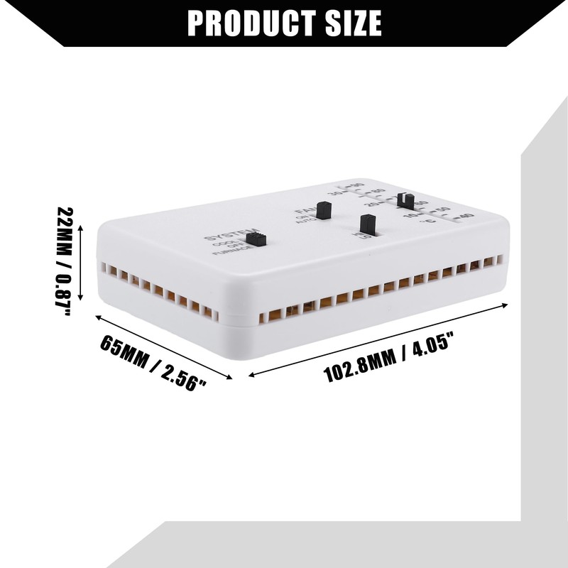 X AUTOHAUX RV Analog Control Heat/Cool Thermostat for Campers 40-90°F