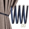 Home Queen Leather Curtain Tie Backs, Outdoor Drape Holder Holdbacks