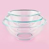 Pyrex Smart Essentials 3-Piece Prepware Mixing Bowl Set, 1-Qt, 1.5-Qt