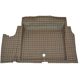 Molded Vinyl Complete Trunk Mat - fits 1965-1968 Ford Mustang Fastback Molded (Mustang Spatter)