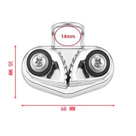 JT-HLM Stainless Steel Cam Cleat, Quick Entry Boat Ball Bearing Cam Cleat Rope,Kayak Canoe Dinghy Accessories