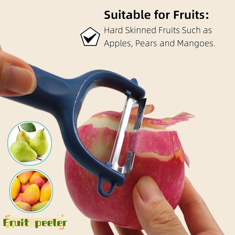 Trez Treamer 6-Piece Vegetable Peeler for Kitchen，Y Ceramic Peeler Potato