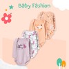 rise&Raba Baby Bodysuit Clothes 4 Pcs | 100% Cotton Long