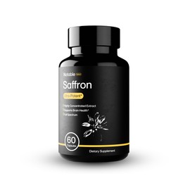 Notable Ultra-Potent Saffron Extract Capsules | 30mg | 20% Polyphenols, 7.5% Crocins, and 3% Safranal | Supports Mood, Eye Health, Memory, & Focus | 60 Day Supply