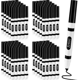 Janlaugh 100 Pcs Black Washable Markers Bulk Broad Line Markers Conical Tip Washable Markers Black Coloring Markers for Kids, Art Supplies, Back to School Supplies, Ages 3+