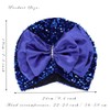 Urieo Gorro de lentejuelas turbante con lazo para la cabeza,
