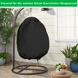 Hanging Chair Cover, 190 x 115 cm Hanging Basket Swing Chair Cover, Oxford Fabric Hanging Chair, Outdoor Waterproof 210D, for Rocking Chair, Lounge Chair
