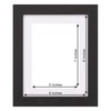 Fabian Clarke London® 8x6 Modern Black Wooden Picture Photo Frame