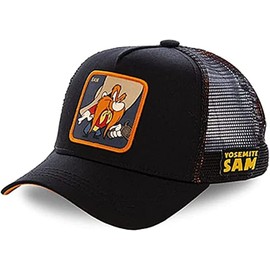 Yosemite Cowboy Sam Cartoon Character Black Baseball Adjustable Snapback Cap/Hat