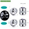 Titanium Screw Earring Backs with Rainbow CZ|3 Pairs 20G/0.8mm and
